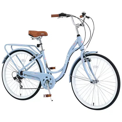 Zeus & Ruta 24-Inch Ladies' Bicycle with 7-Speed and Steel Frame