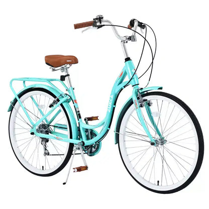 Zeus & Ruta 24-Inch Ladies' Bicycle with 7-Speed and Steel Frame