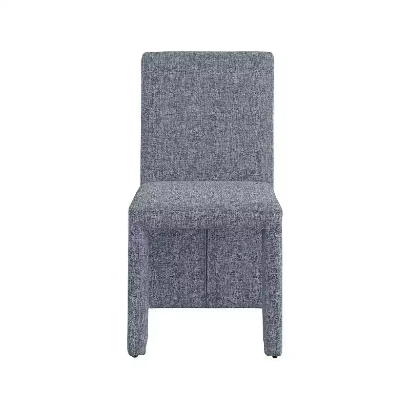 Chaise de salle à manger Meridian Furniture Benson en tissu texturé de lin, ensemble de 2
