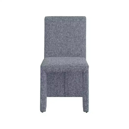 Chaise de salle à manger Meridian Furniture Benson en tissu texturé de lin, ensemble de 2