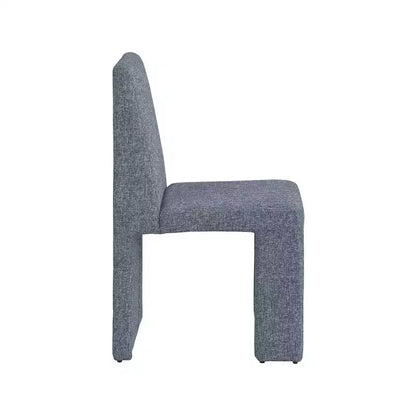 Chaise de salle à manger Meridian Furniture Benson en tissu texturé de lin, ensemble de 2