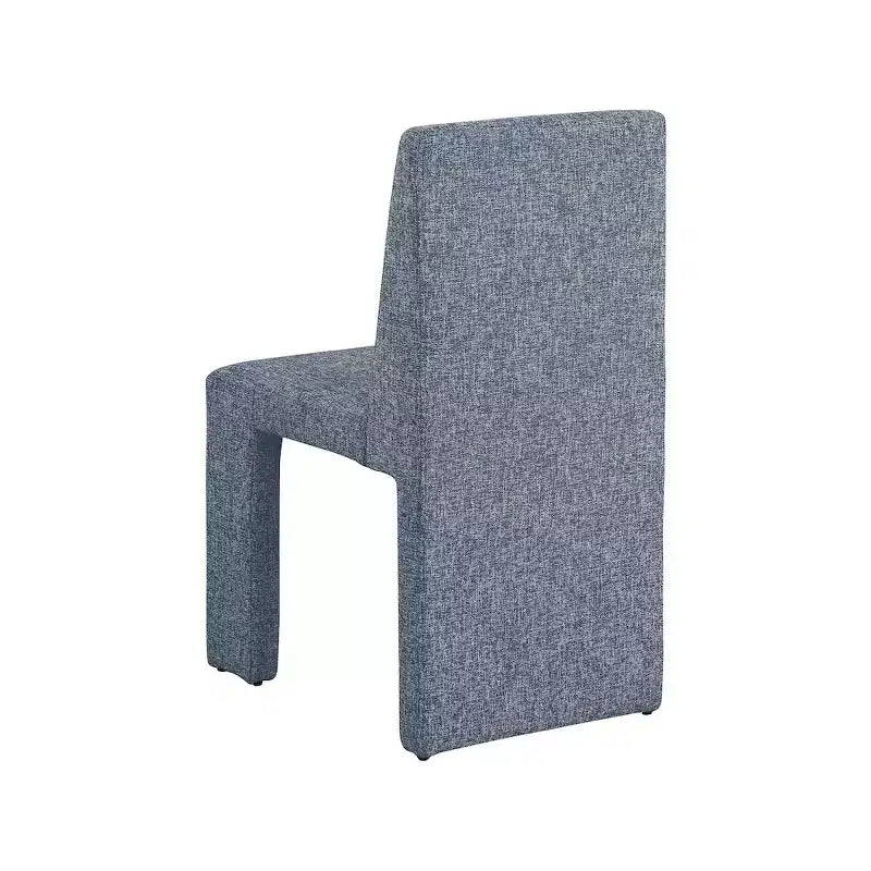 Chaise de salle à manger Meridian Furniture Benson en tissu texturé de lin, ensemble de 2