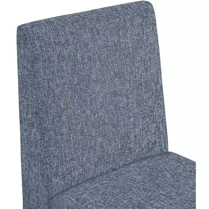 Chaise de salle à manger Meridian Furniture Benson en tissu texturé de lin, ensemble de 2