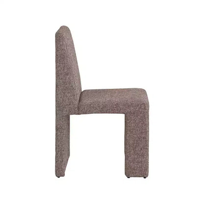 Chaise de salle à manger Meridian Furniture Benson en tissu texturé de lin, ensemble de 2