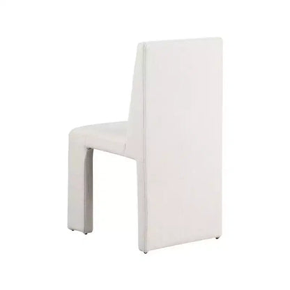 Chaise de salle à manger Meridian Furniture Benson en tissu texturé de lin, ensemble de 2