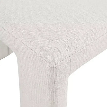 Chaise de salle à manger Meridian Furniture Benson en tissu texturé de lin, ensemble de 2