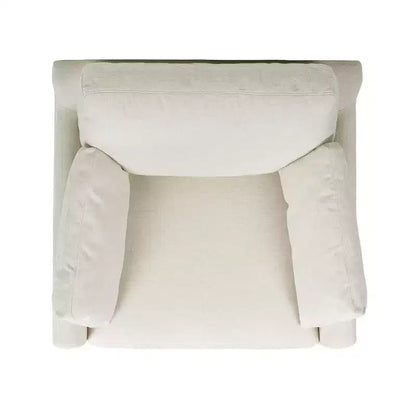 Jennifer Taylor Home Pasadena 36 Wide Modern Farmhouse Accent Arm Chair in Flax White
