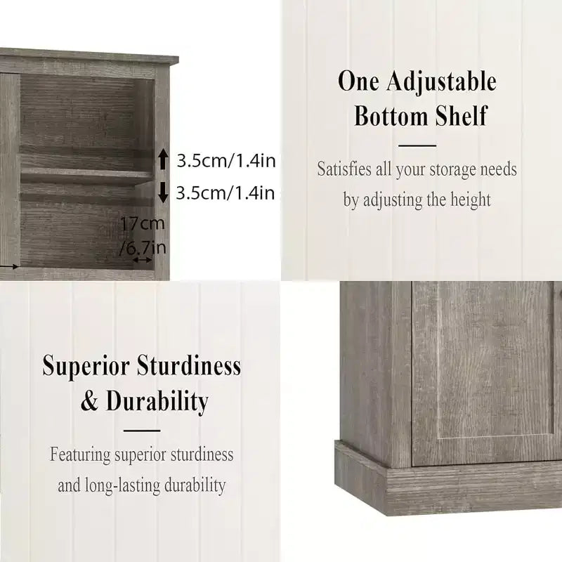 Pantry with Drawers and Adjustable Shelves, 71Tall Freestanding Kitchen Pantry Cabinet with Microwave Stand, Hutch Cabinet