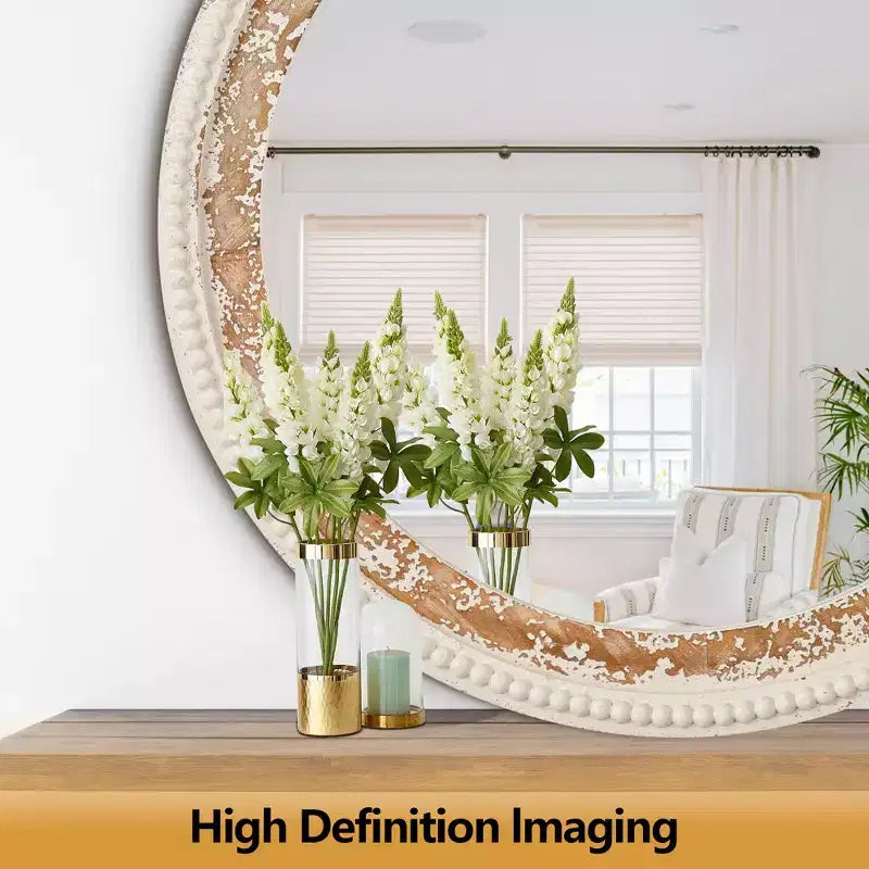 Miroir mural plat Maxax en bois