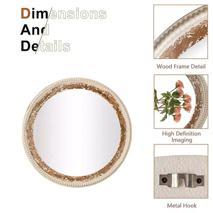 Miroir mural plat Maxax en bois