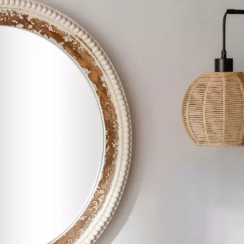 Miroir mural plat Maxax en bois
