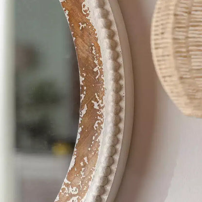 Miroir mural plat Maxax en bois