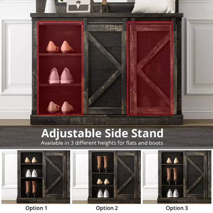 Hall Tree-5-in-1 Multifunctional Unit with Shoe Storage,Adjustable Side Stand, Coat Rack & Dressing Table.Corner Design - Perfect Entryway Furniture