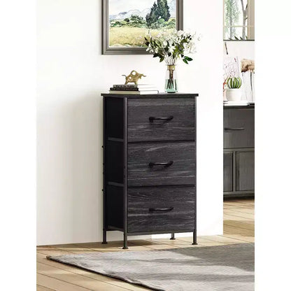 Table de chevet GALAXHERO avec 3 tiroirs, commode en tissu, organisateur de rangement pour chambre à coucher, couloir, entrée, placards