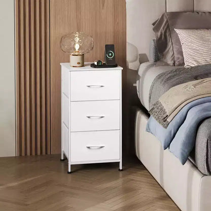 Table de chevet GALAXHERO avec 3 tiroirs, commode en tissu, organisateur de rangement pour chambre à coucher, couloir, entrée, placards