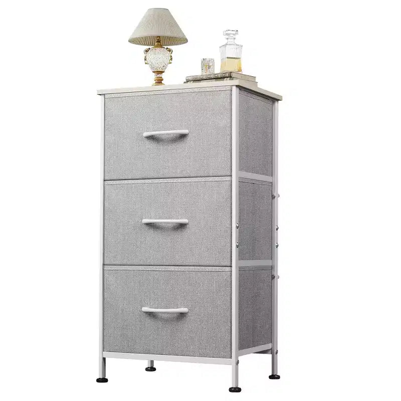 Table de chevet GALAXHERO avec 3 tiroirs, commode en tissu, organisateur de rangement pour chambre à coucher, couloir, entrée, placards