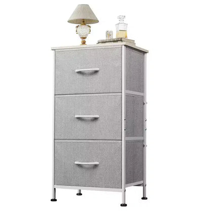 Table de chevet GALAXHERO avec 3 tiroirs, commode en tissu, organisateur de rangement pour chambre à coucher, couloir, entrée, placards