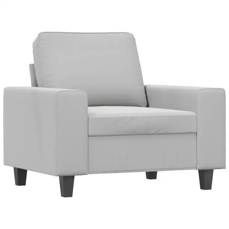 vidaXL 2-Seater Microfiber Sofa - Dark Gray - Durable Upholstery, Adjustable Comfort - Modern Design for Living Room, Lounge, or Office.
