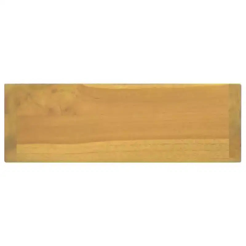 vidaXL Armoire de toilette murale avec étagère ouverte - Armoire à miroir pleine longueur durable - Meuble de toilette en bois de teck massif - 30x10x40 cm - Marron
