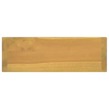vidaXL Armoire de toilette murale avec étagère ouverte - Armoire à miroir pleine longueur durable - Meuble de toilette en bois de teck massif - 30x10x40 cm - Marron