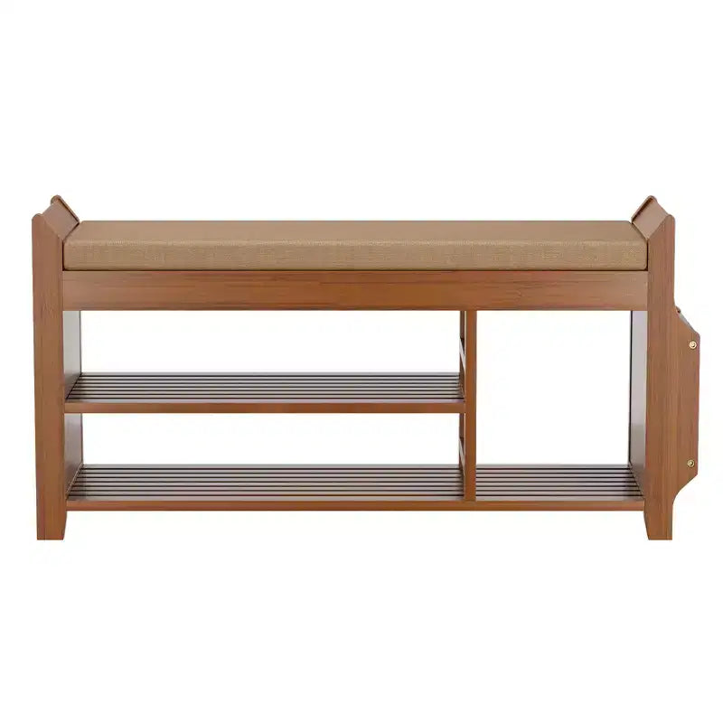 37.4 Bamboo Shoe Bench with Storage