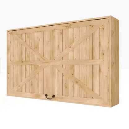 Protecteur de téléviseur extérieur en bois, boîtier rigide étanche et réglable de 48 pouces avec couvercle supplémentaire et support télescopique, marron