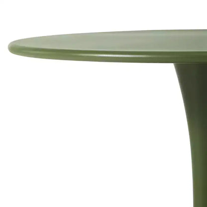 WestinTrends Playa 5-Piece Round Metal Bistro Dining Table Set And Stackable Resin Patio Dining Side Chairs