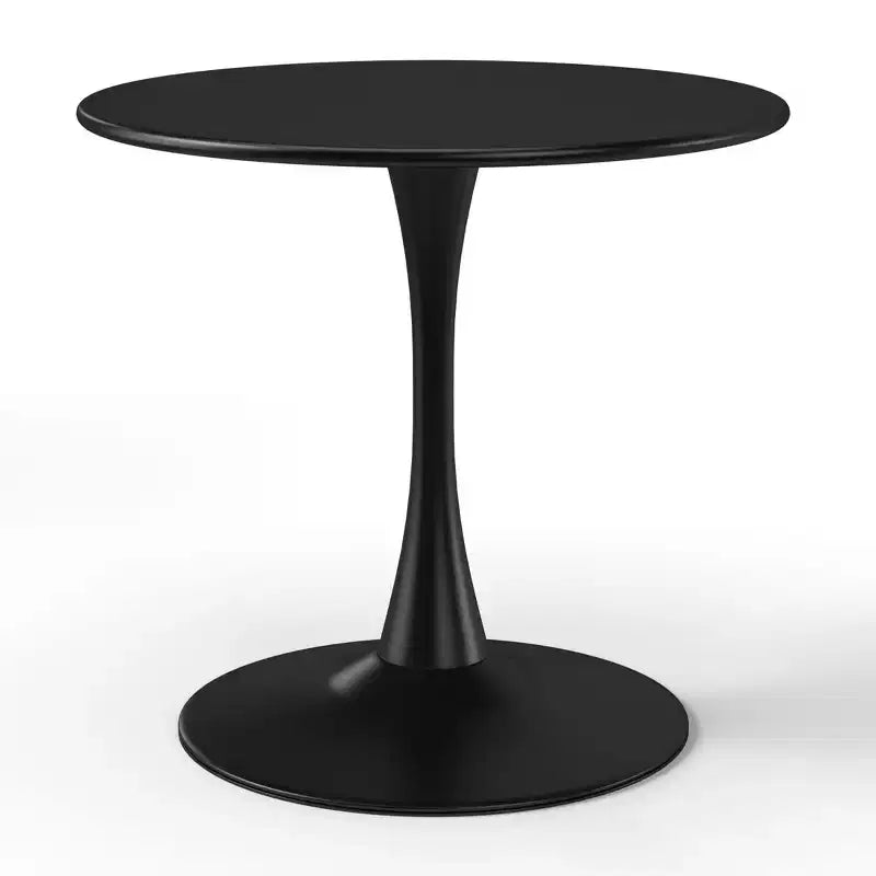 WestinTrends Playa 5-Piece Round Metal Bistro Dining Table Set And Stackable Resin Patio Dining Side Chairs