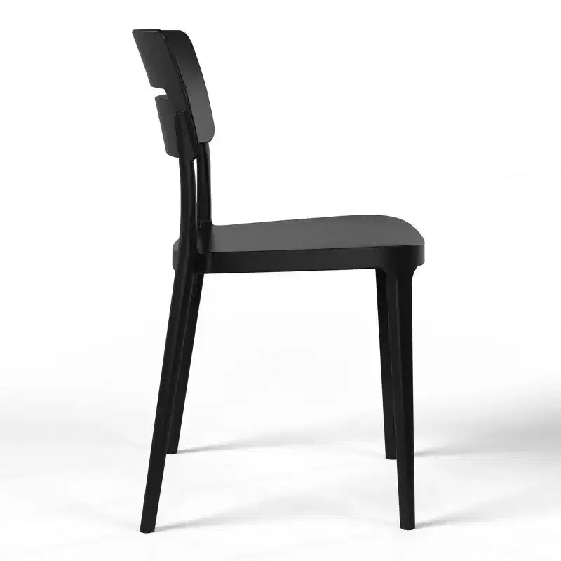Ensemble de table à manger de patio ronde en métal 5 pièces d'intérieur/extérieur WestinTrends Playa avec chaises de patio empilables
