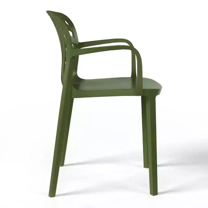 Ensemble de salle à manger d'extérieur et d'intérieur 3 pièces en métal WestinTrends Playa avec chaises de terrasse empilables