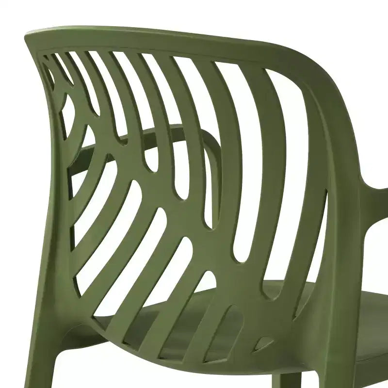 Ensemble de salle à manger d'extérieur et d'intérieur 3 pièces en métal WestinTrends Playa avec chaises de terrasse empilables
