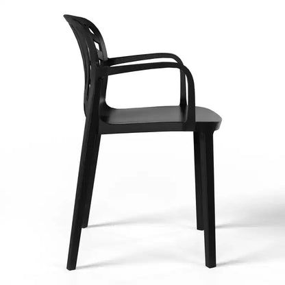 Ensemble de salle à manger d'extérieur et d'intérieur 3 pièces en métal WestinTrends Playa avec chaises de terrasse empilables