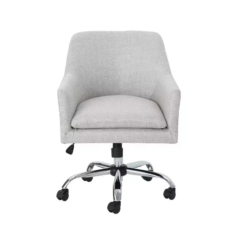 GDFStudio Morgan Mid-Century Modern Adjustable Height Fabric Home Office Chair