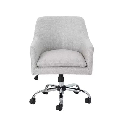 GDFStudio Morgan Mid-Century Modern Adjustable Height Fabric Home Office Chair