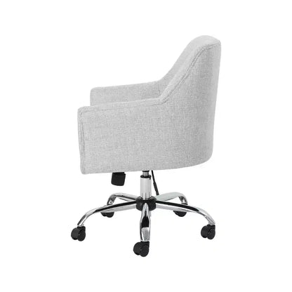 GDFStudio Morgan Mid-Century Modern Adjustable Height Fabric Home Office Chair