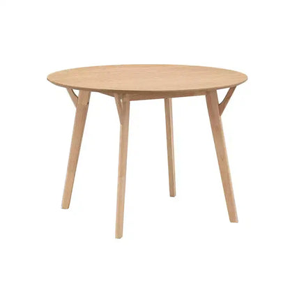 Okak 42 Table de salle à manger ronde en bois, Table de cuisine, Table à manger pour 4 personnes pour salle à manger