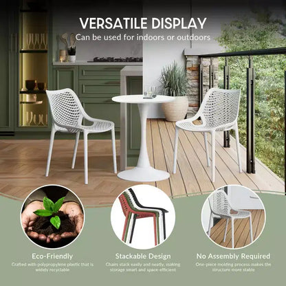 WestinTrends Playa 5-Piece Outdoor Patio Metal Frame Dining Table Set with Stackable Patio Dining Chairs
