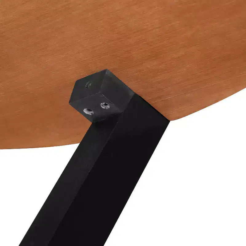 2 Pieces Coffee Table Set Cocktail Table Round Center Table End Table Accent Table Sofa Side Table, Brown & Black - ModernLuxe