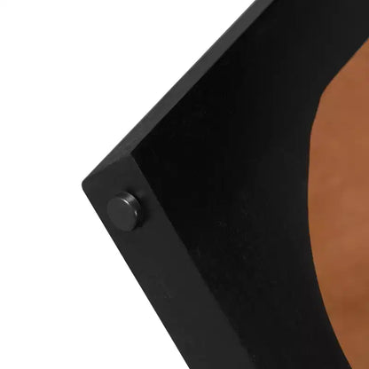 2 Pieces Coffee Table Set Cocktail Table Round Center Table End Table Accent Table Sofa Side Table, Brown & Black - ModernLuxe