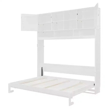 Lit escamotable mural Queen Size Merax avec grand espace de rangement