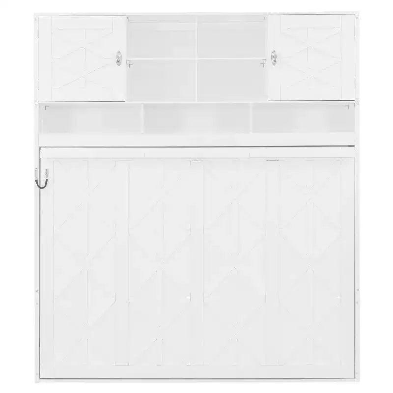 Lit escamotable mural Queen Size Merax avec grand espace de rangement