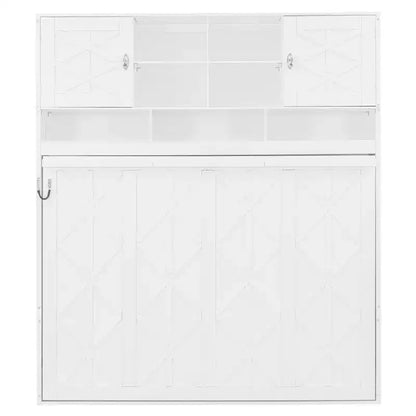 Lit escamotable mural Queen Size Merax avec grand espace de rangement