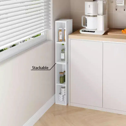 HOMLUX 2-Tier Adjustable Storage Bookcase Space Saving for Laundry Closet Bathroom