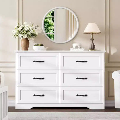 Commode à 5 ou 6 tiroirs pour chambre à coucher, commode de style rustique moderne en bois, meuble de rangement pour chambre, salon, chambre d'enfant.