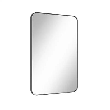 Matte Bathroom Mirror, Rounded Rectangle Vanity Mirror for Over Sink,Wall Mirror,HD Tempered Glass & Anti-Rust Aluminum Frame