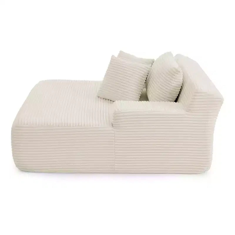 Lazy Single Sofa Upholstered Chaise Lounge Sleeper Sofa Leisure Lounge Chair, No Assembly Required - ModernLuxe