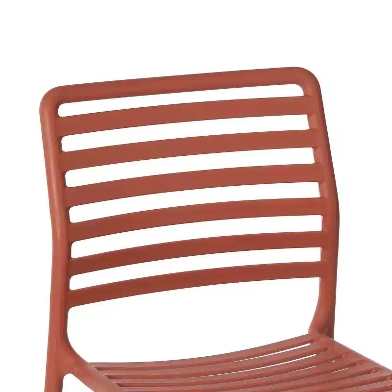 WestinTrends Playa 7-Piece Metal Rectangular Patio Dining Table Set With Stackable Plastic Dining Chairs For 6