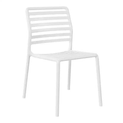 WestinTrends Playa 7-Piece Metal Rectangular Patio Dining Table Set With Stackable Plastic Dining Chairs For 6
