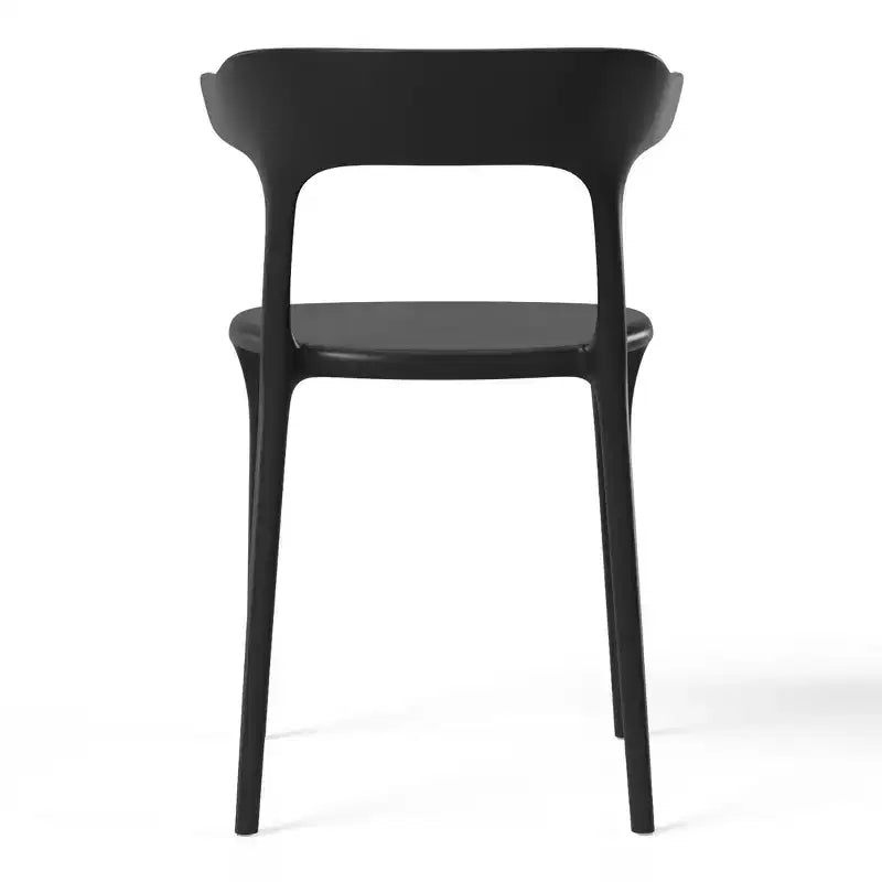 WestinTrends Playa Ensemble de 7 pièces table de salle à manger rectangulaire en métal pour extérieur avec 6 chaises de salle à manger en plastique empilables