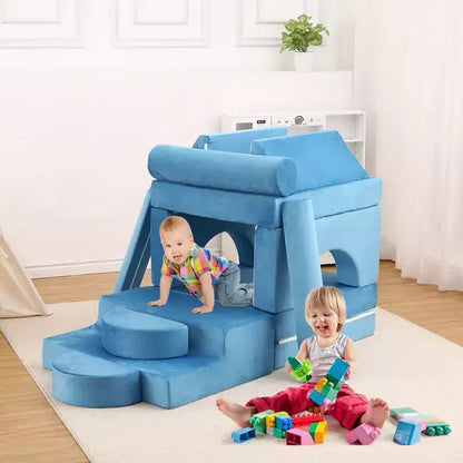 Modular Kids Couch 13PCS,Toddler Couch for Creative Boys Girls, Convertible Kids Modular Play Couch, Kids Sofa for Playroom,56.7x28.35